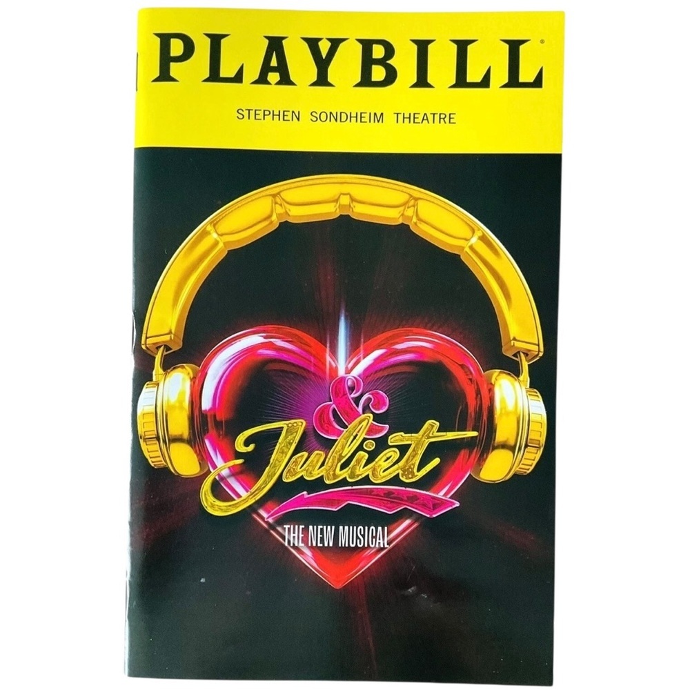 & Juliet  Broadway Playbill September 2023 Lorna Courtney Austin Scott